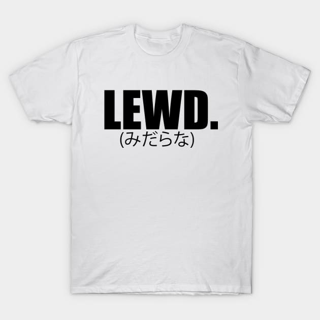 LEWD! Manga T-Shirt by cocorf